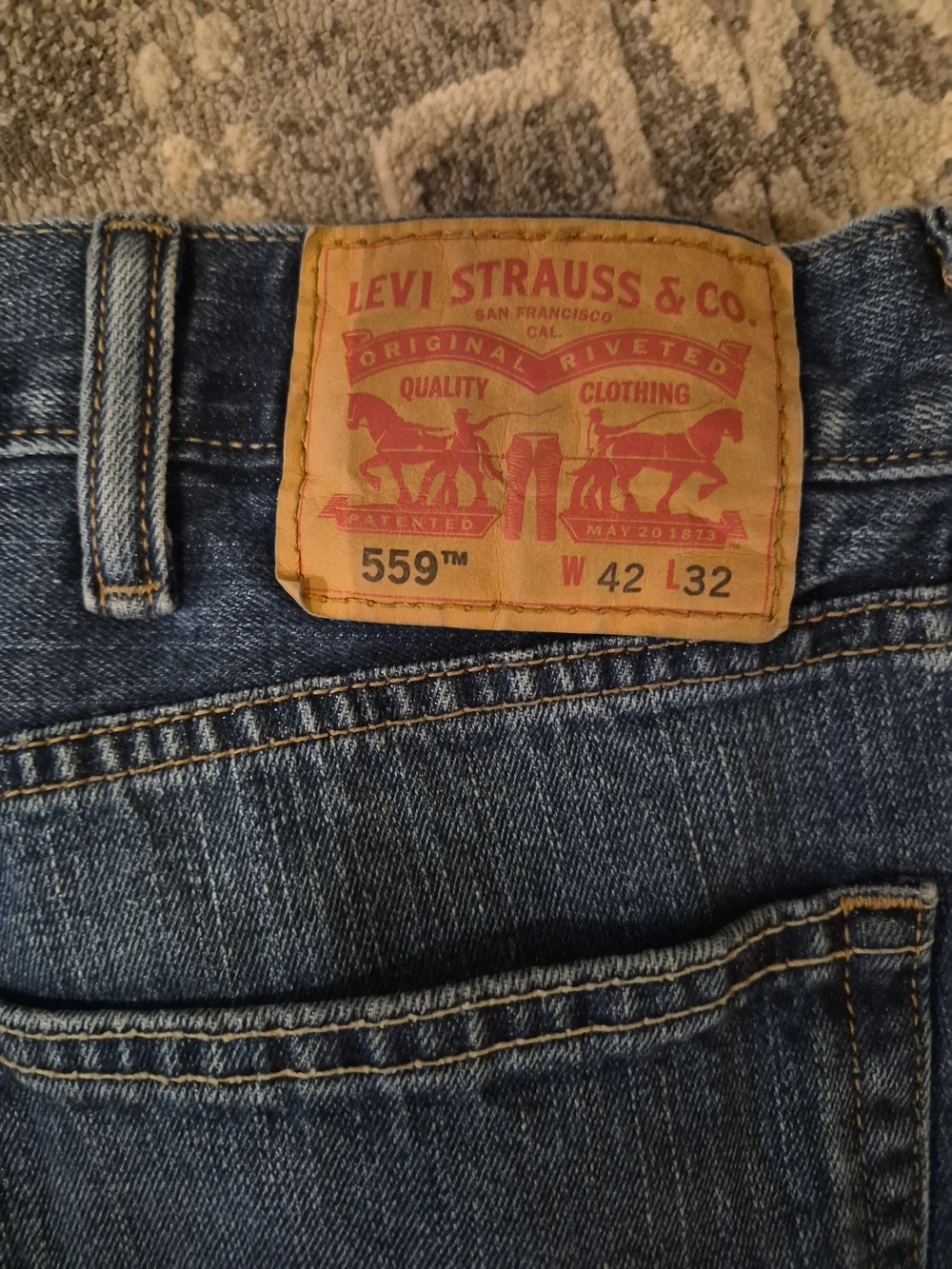 Levi's559 Men's Relaxed Straight Jeans - Indigo Blue W42×W32